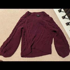 Express sweater with balloon sleeves